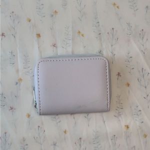 Small white wallet